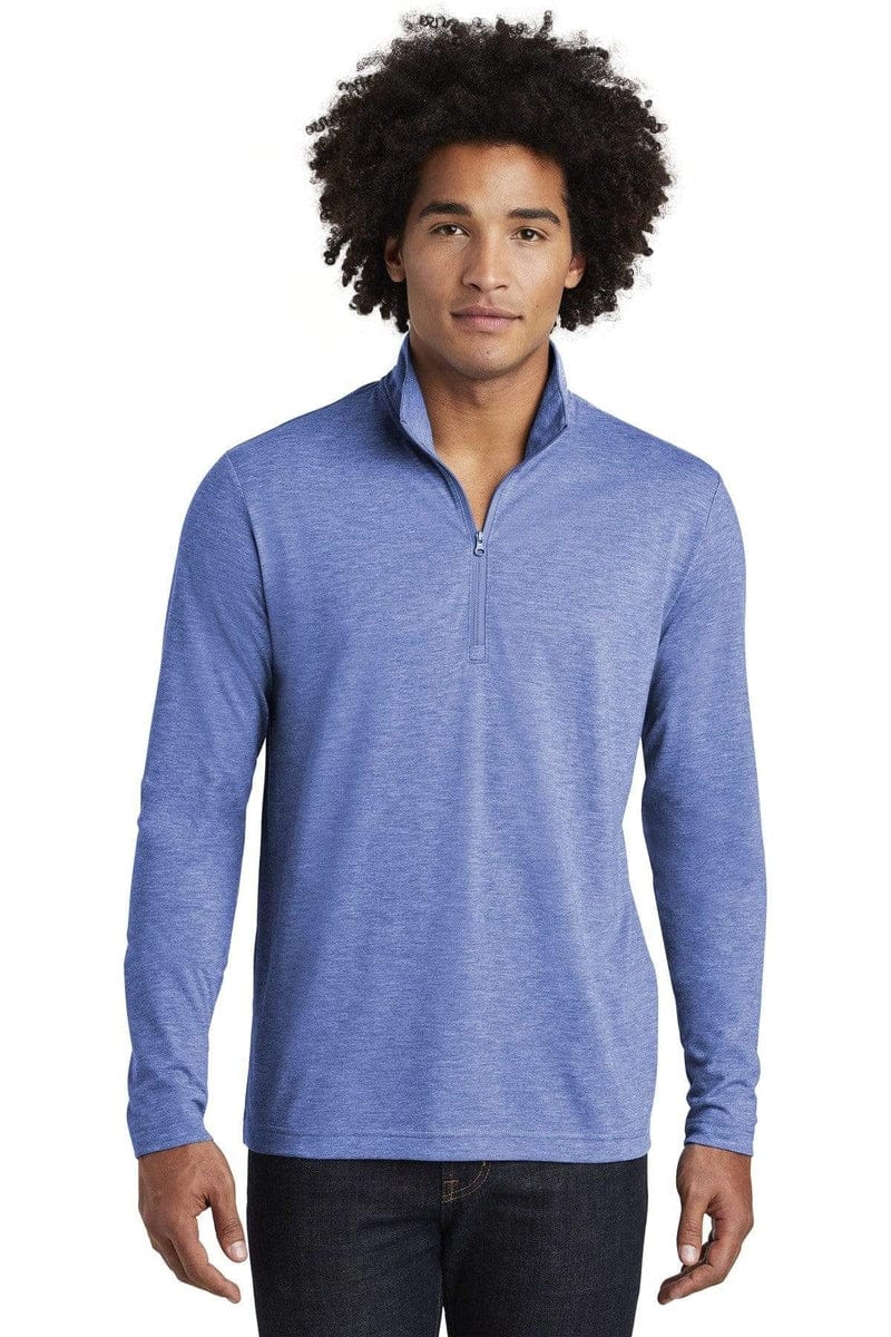 Sport-Tek ST407 PosiCharge Tri-Blend Wicking 1/4-Zip Pullover in 