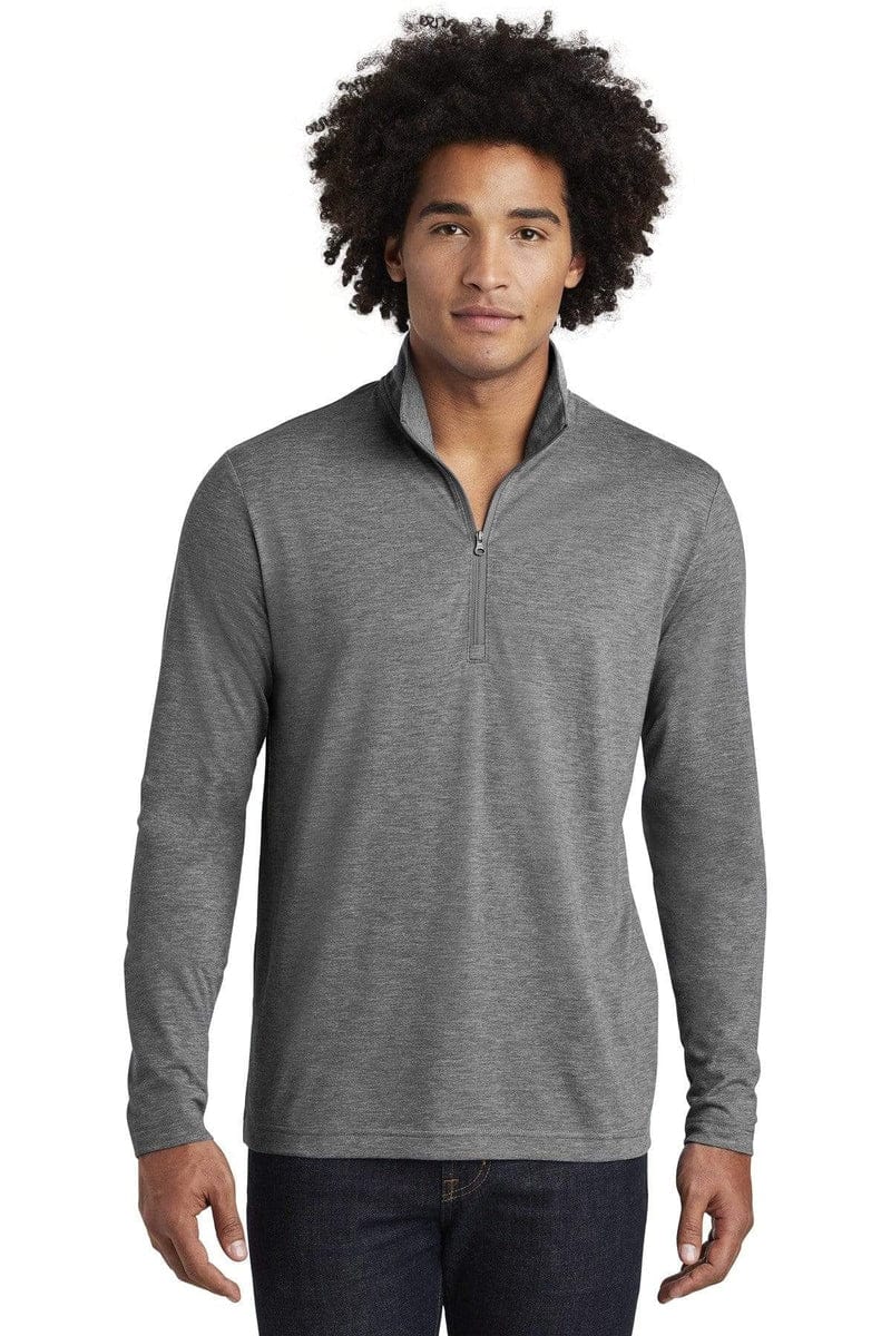 Sport-Tek ST407 PosiCharge Tri-Blend Wicking 1/4-Zip Pullover in 