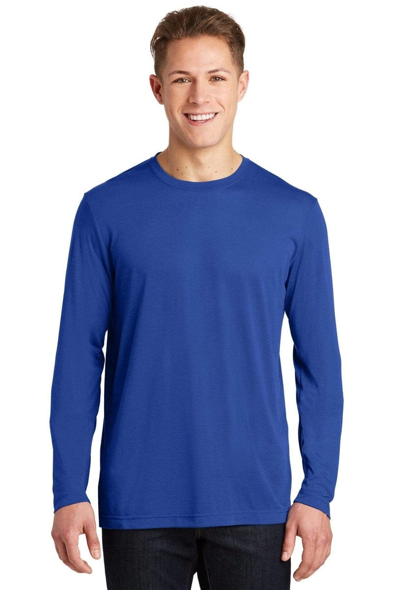 Sport-Tek ST450LS Long Sleeve PosiCharge Competitor Cotton Touch Tee in 