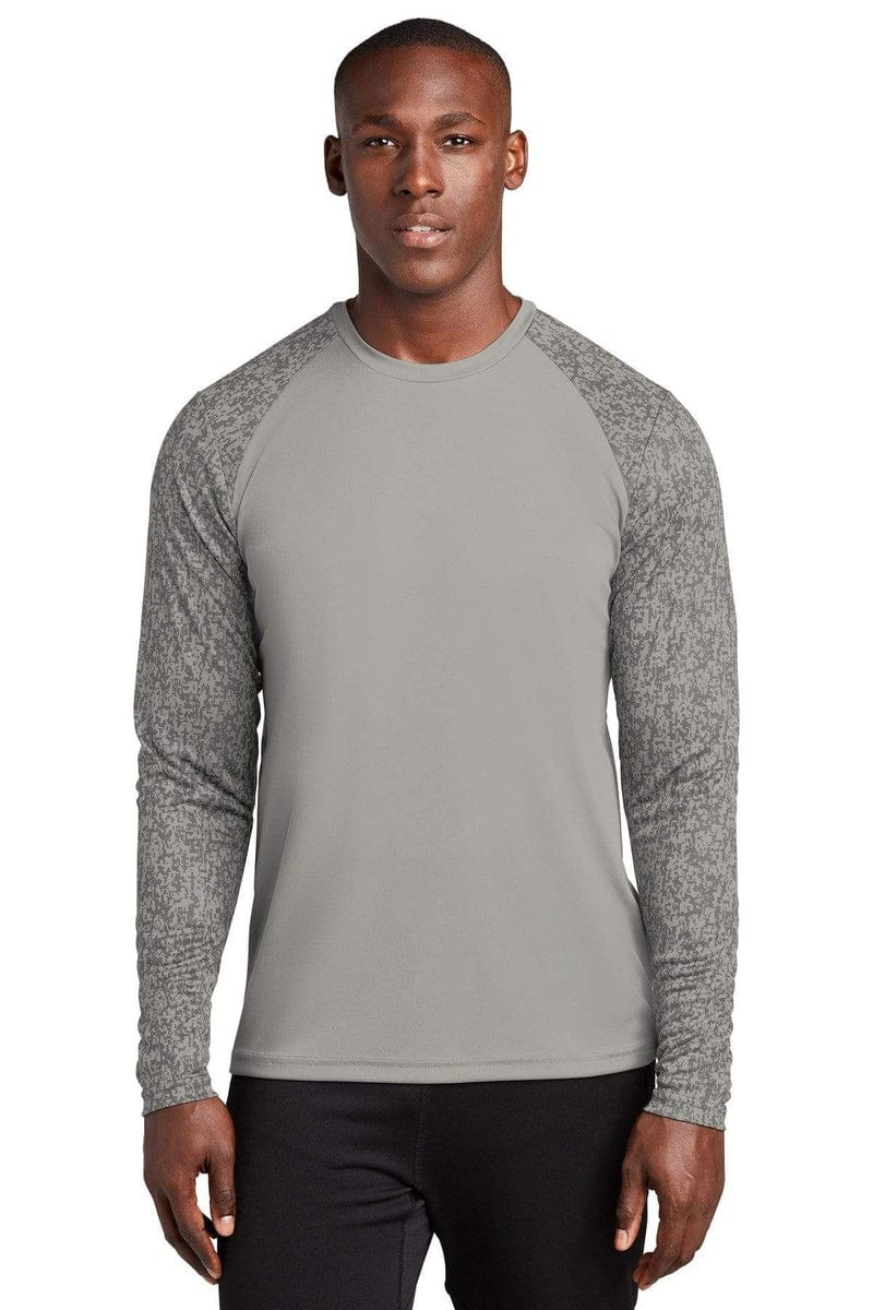 Sport-Tek ST460LS Long Sleeve Digi Camo Tee in 