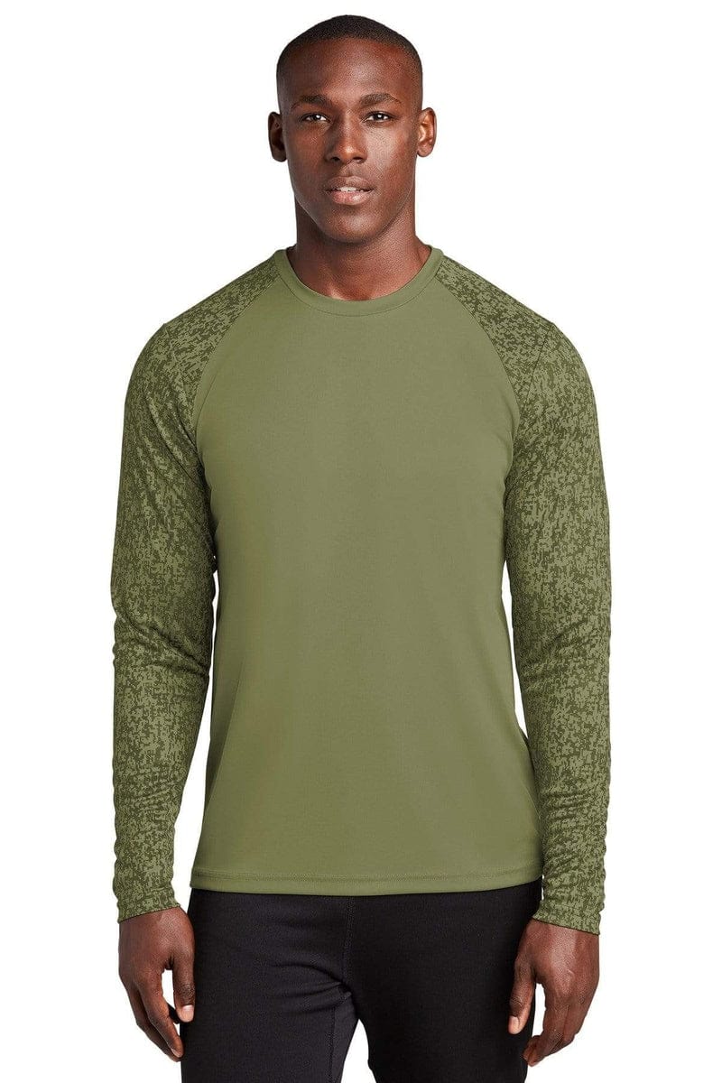 Sport-Tek ST460LS Long Sleeve Digi Camo Tee in 