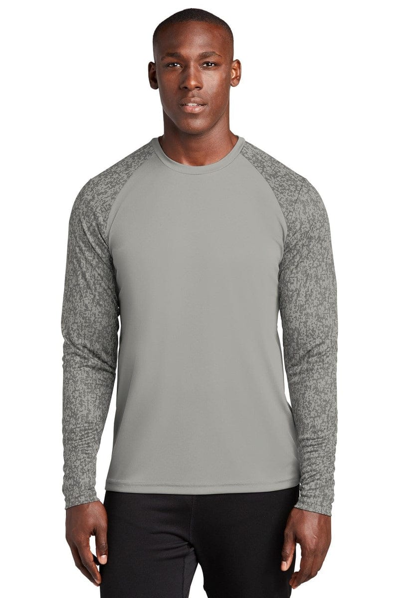 Sport-Tek ST460LS Long Sleeve Digi Camo Tee in 