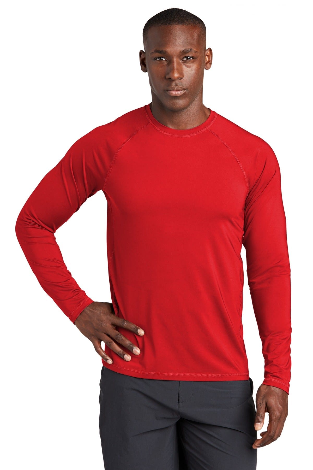 Sport-Tek T-Shirts XS / True Red Sport-Tek ST470LS Long Sleeve Rashguard Tee