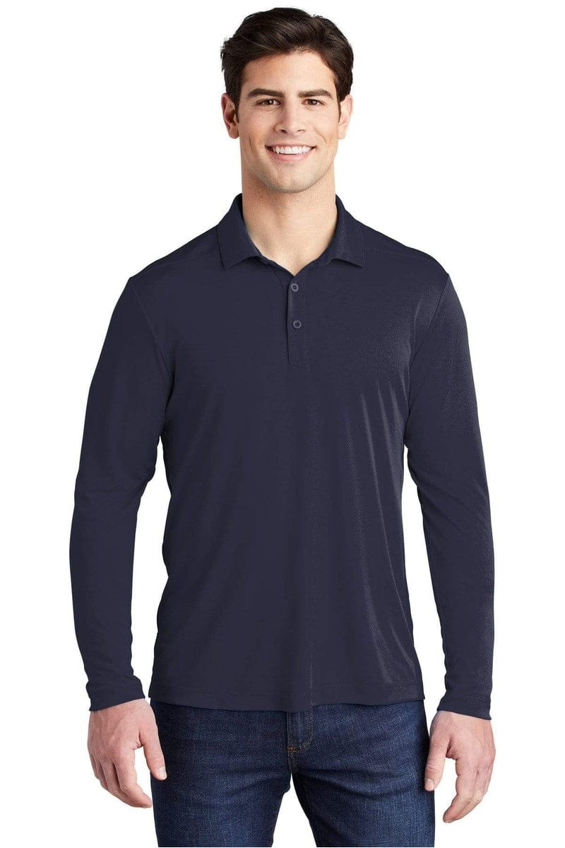 Sport-Tek ST520LS Posi-UV Pro Long Sleeve Polo in 