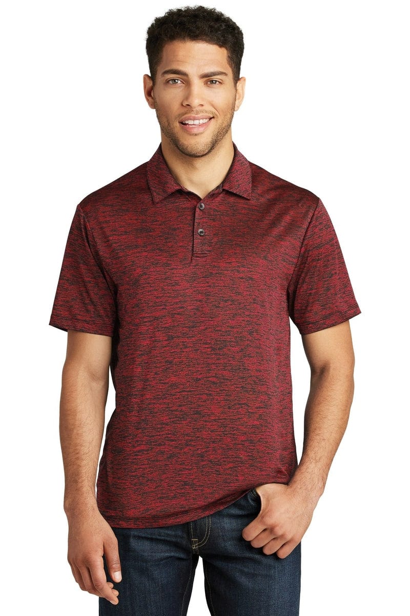 Sport-Tek ST590 PosiCharge Electric Heather Polo in 