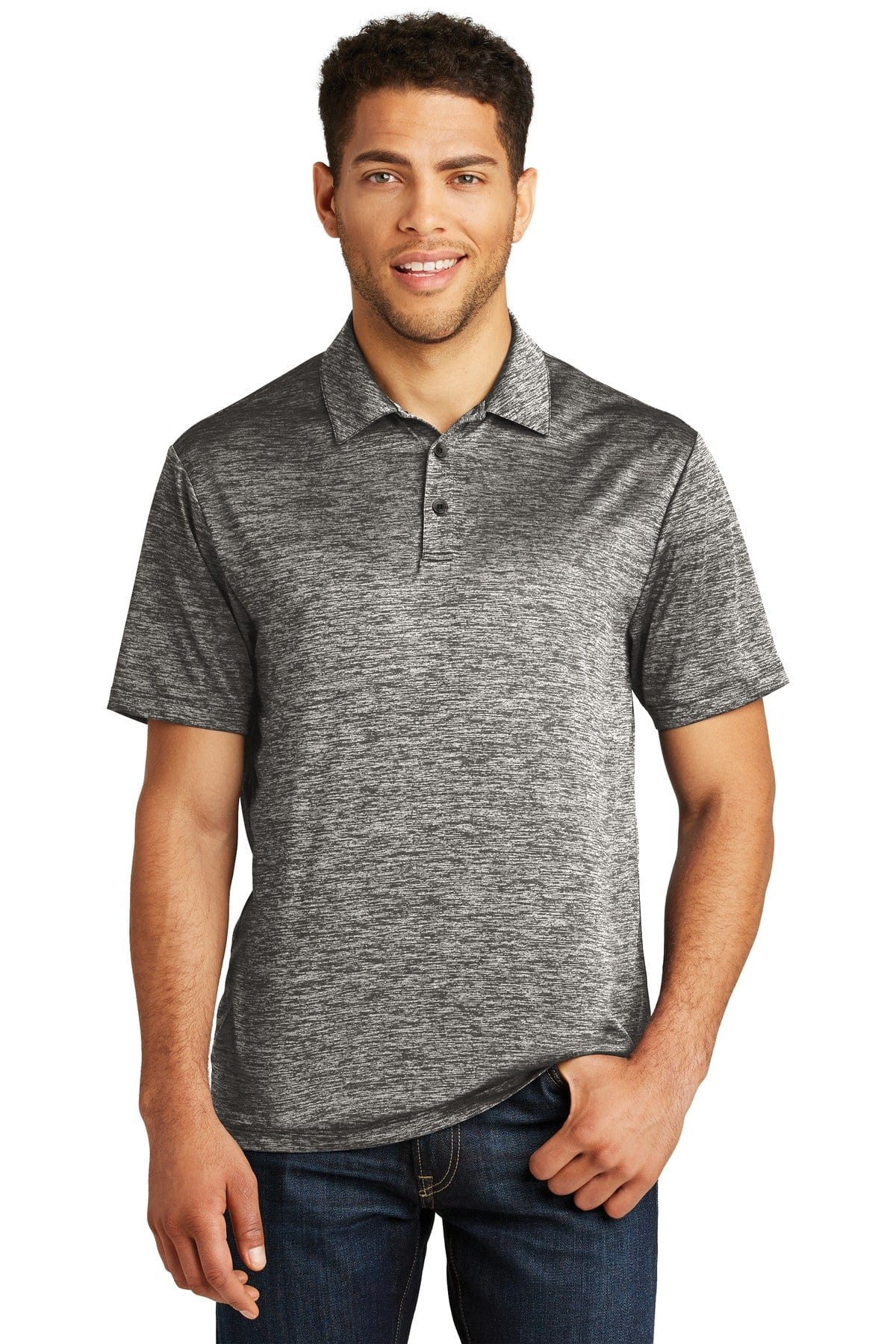 Sport-Tek Polos/Knits XS / Black Electric Sport-Tek ST590 PosiCharge Electric Heather Polo