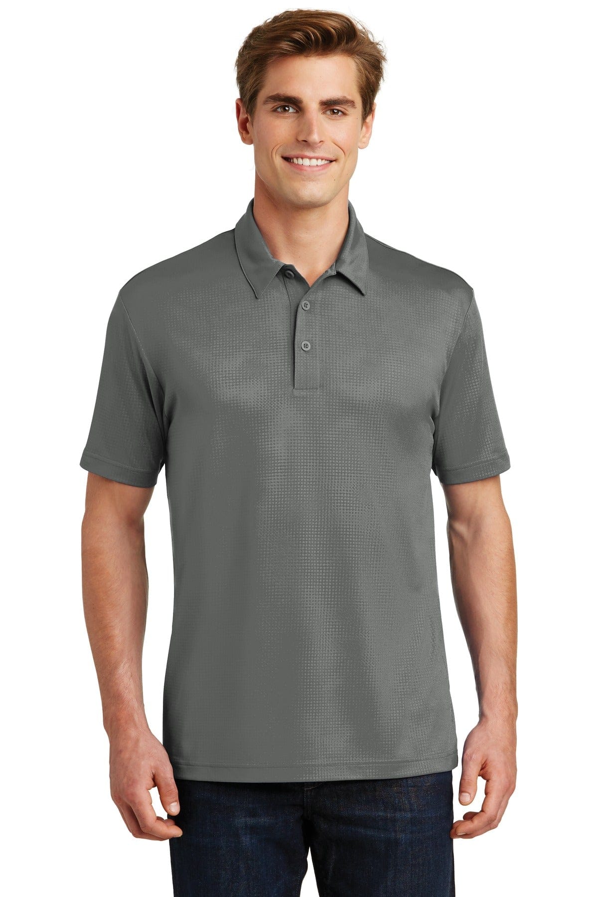 Sport-Tek Polos/Knits XS / Dark Smoke Grey Sport-Tek ST630 Embossed PosiCharge Tough Polo
