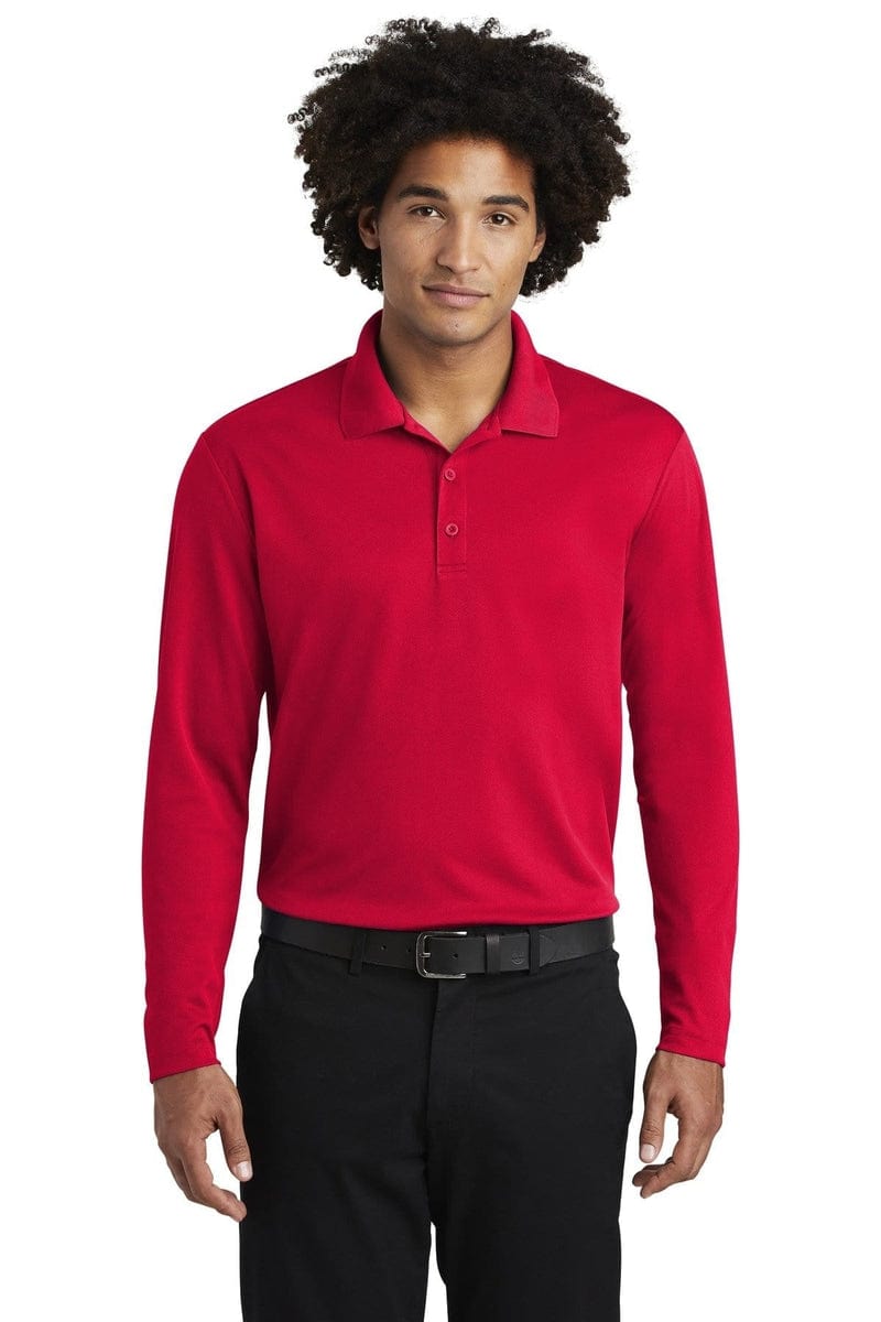 Sport-Tek ST640LS PosiCharge RacerMesh Long Sleeve Polo in 