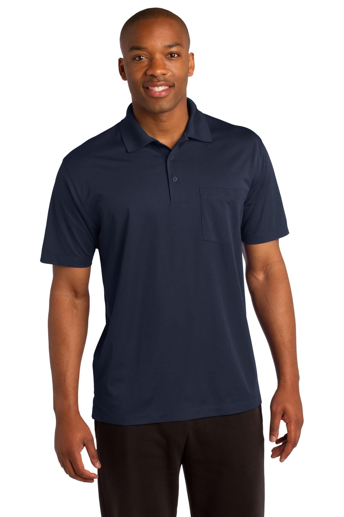 Sport-Tek Polos/Knits XS / True Navy Sport-Tek ST651 Micropique Sport-Wick Pocket Polo