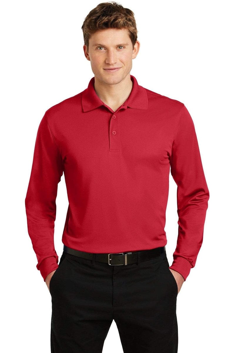 Sport-Tek ST657 Long Sleeve Polo in 