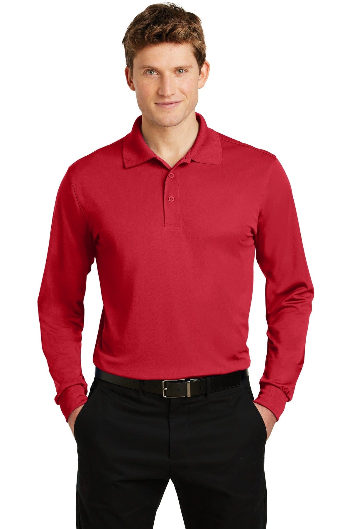 Sport-Tek Polos/Knits Sport-Tek ST657 Long Sleeve Polo