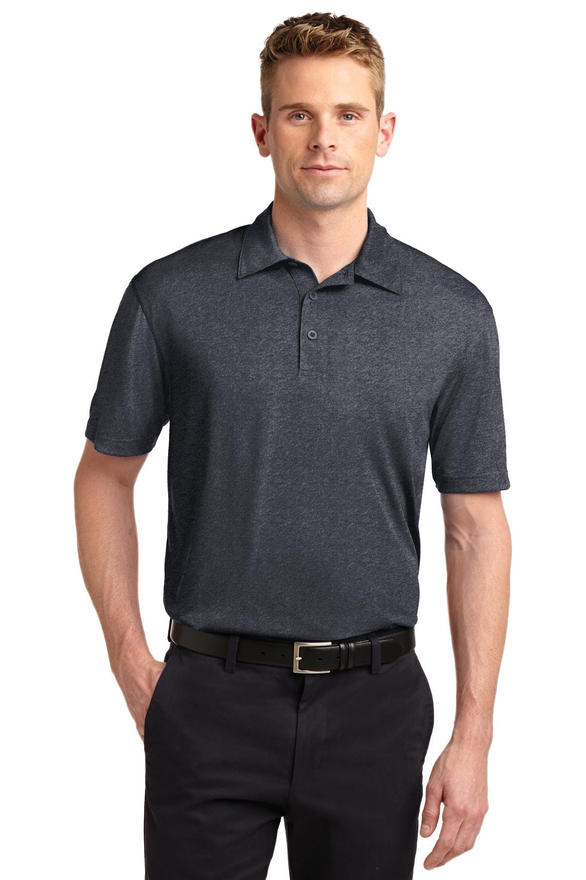 Sport-Tek Polos/Knits XS / Graphite Heather Sport-Tek ST660 Heather Contender Polo