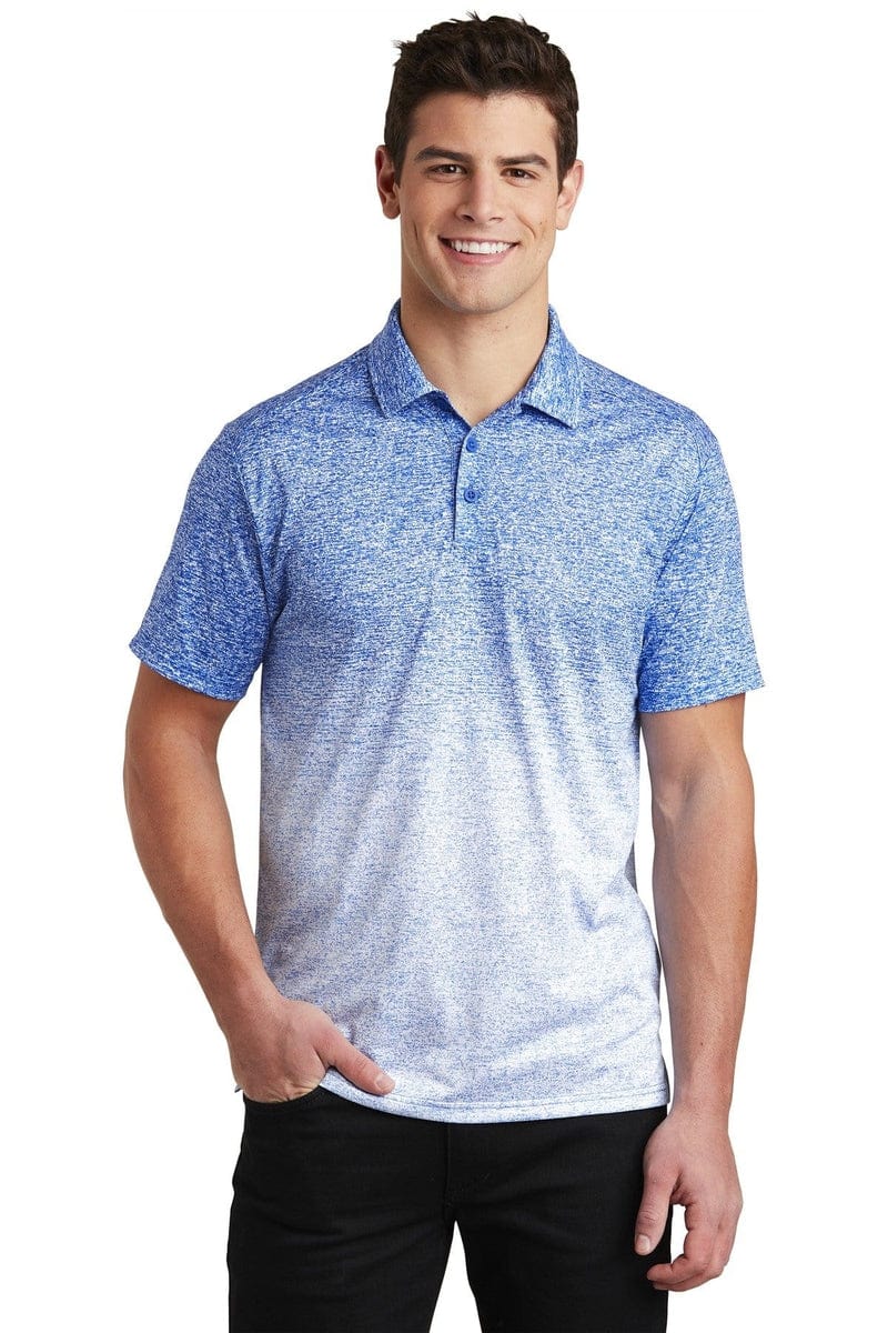 Sport-Tek ST671 Ombre Heather Polo in 
