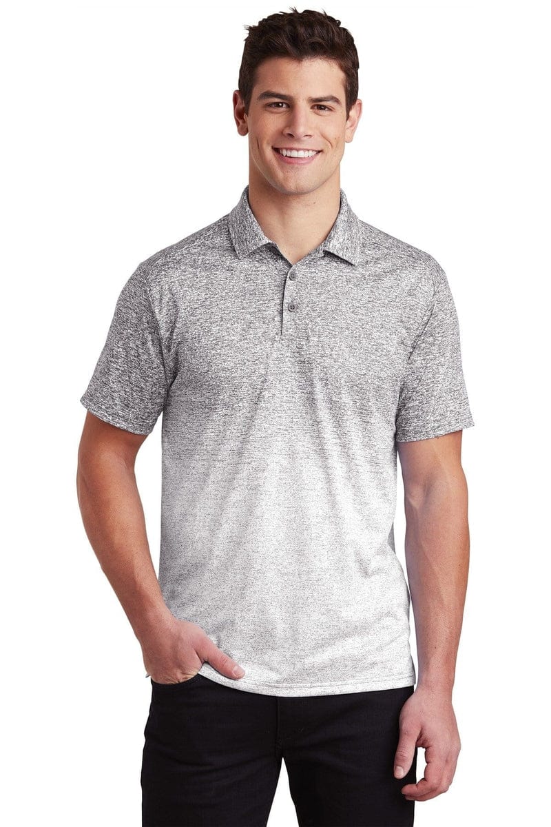 Sport-Tek ST671 Ombre Heather Polo in 