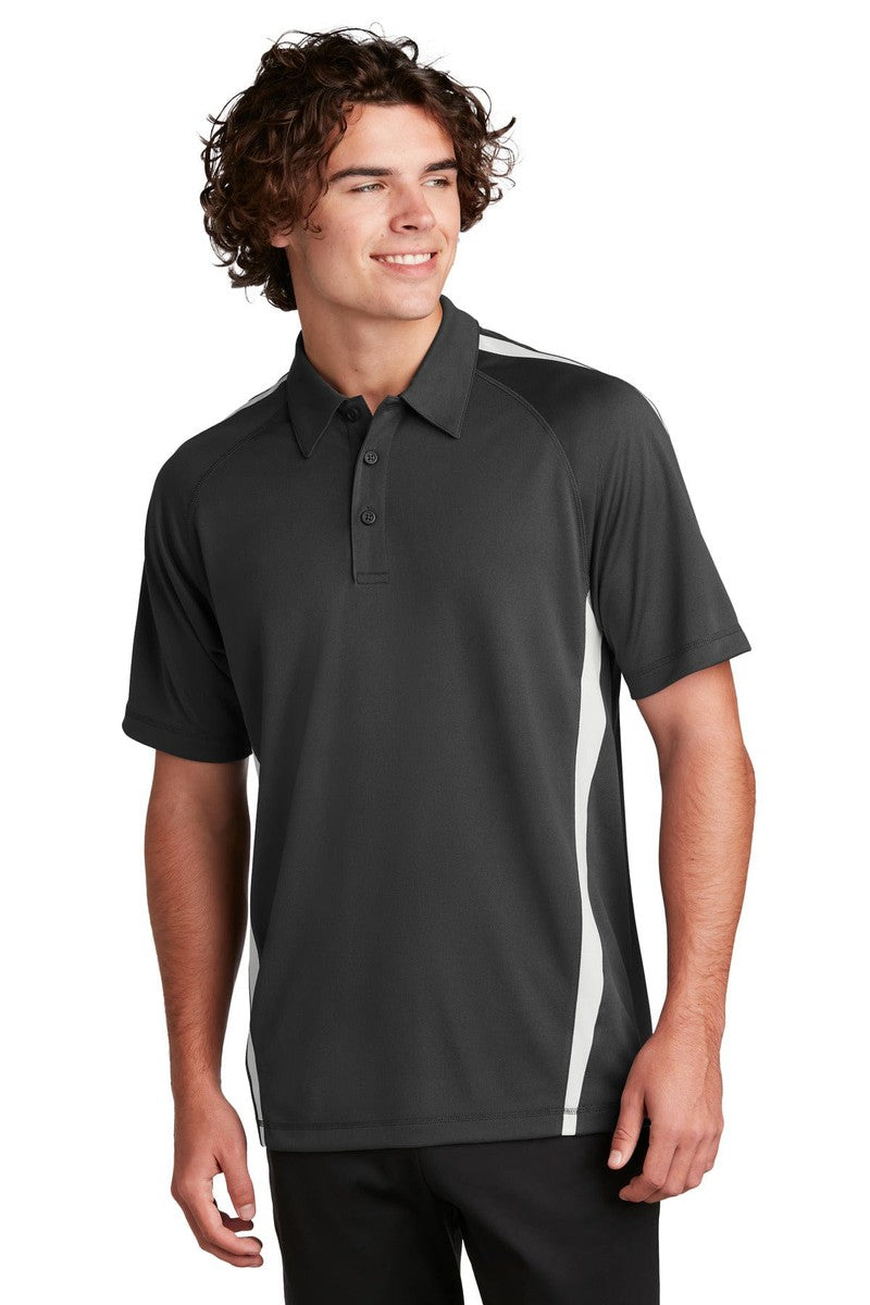 Sport-Tek ST685 PosiCharge Micro-Mesh Colorblock Polo in 
