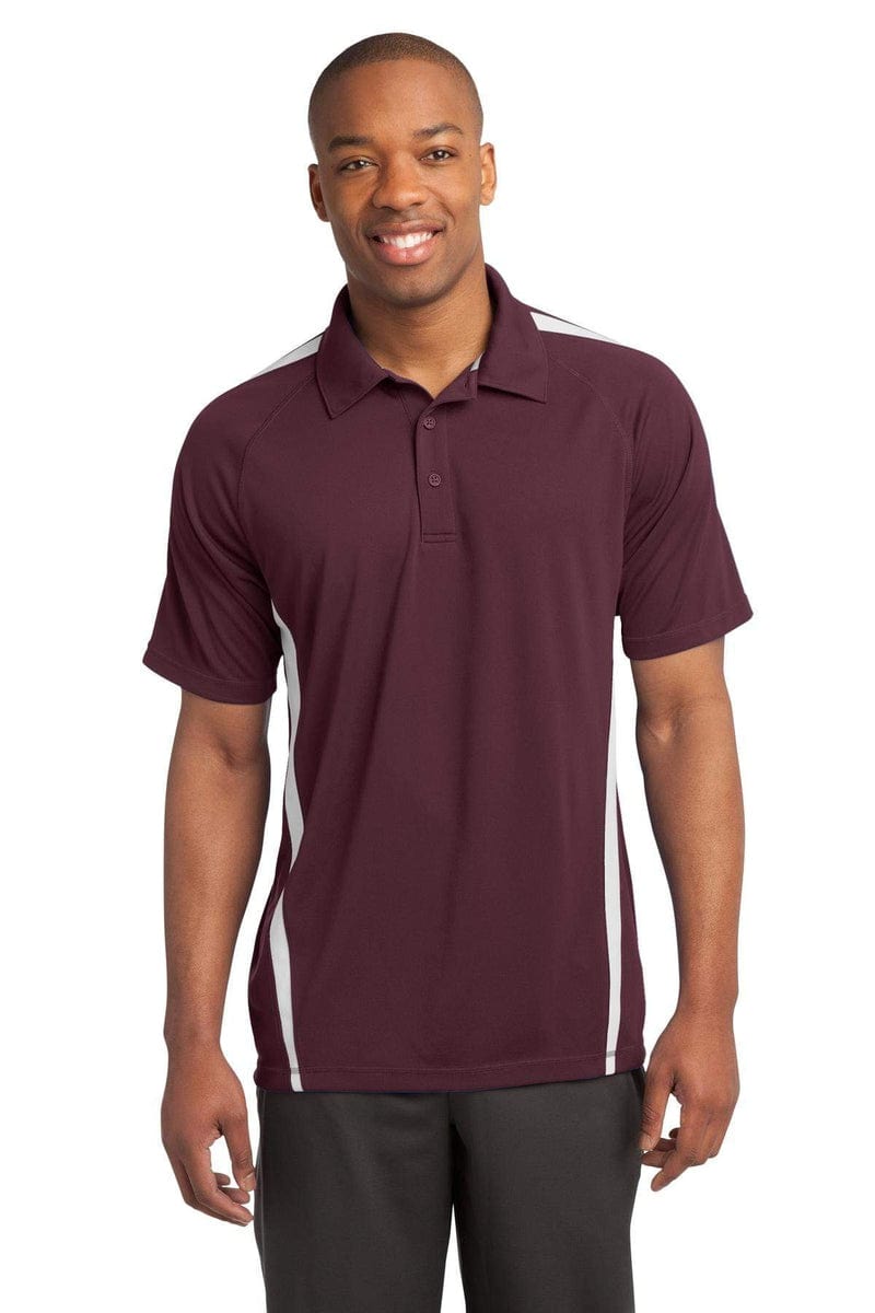 Sport-Tek ST685 PosiCharge Micro-Mesh Colorblock Polo in 