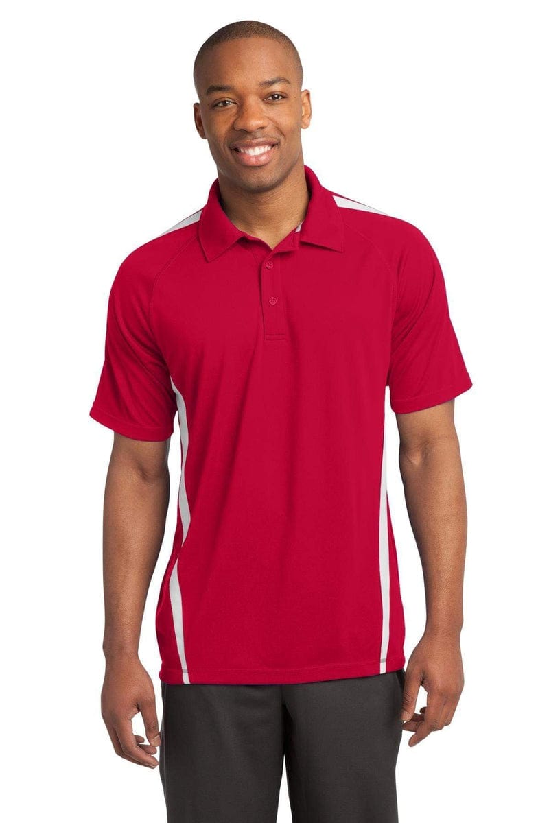 Sport-Tek ST685 PosiCharge Micro-Mesh Colorblock Polo in 