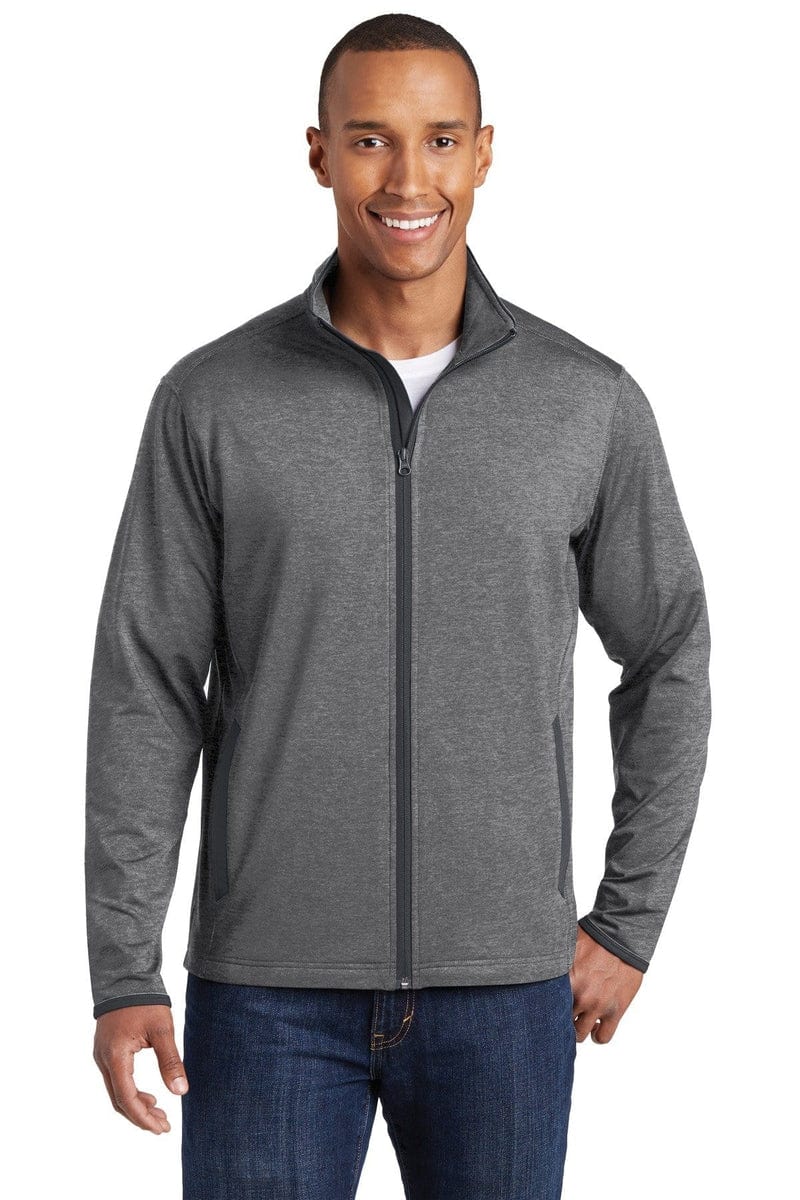 Sport-Tek ST853 Sport-Wick Stretch Contrast Full-Zip Jacket in 