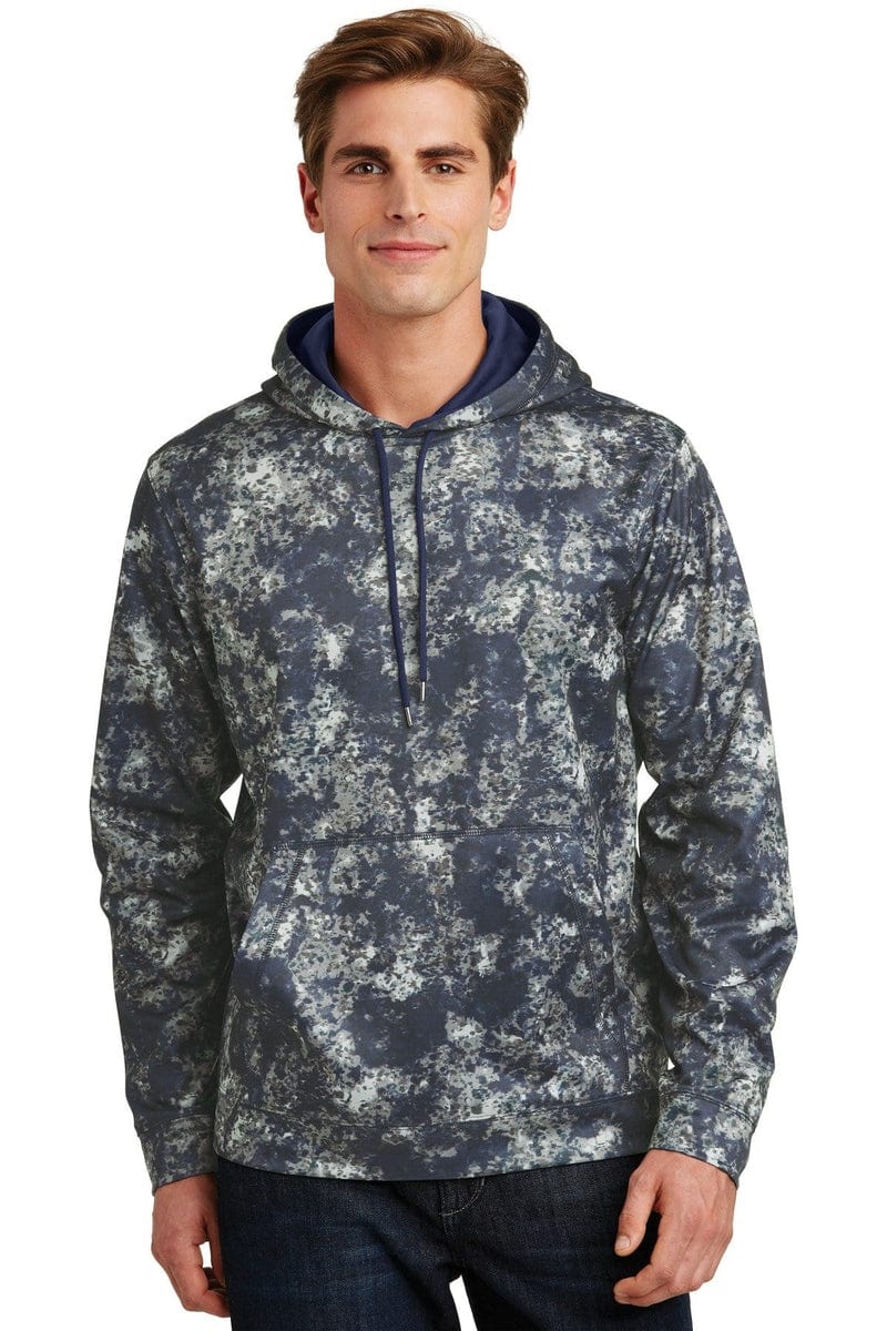 Sport-Tek Sport-Wick Mineral Freeze Fleece Hooded Pullover. ST230 in 