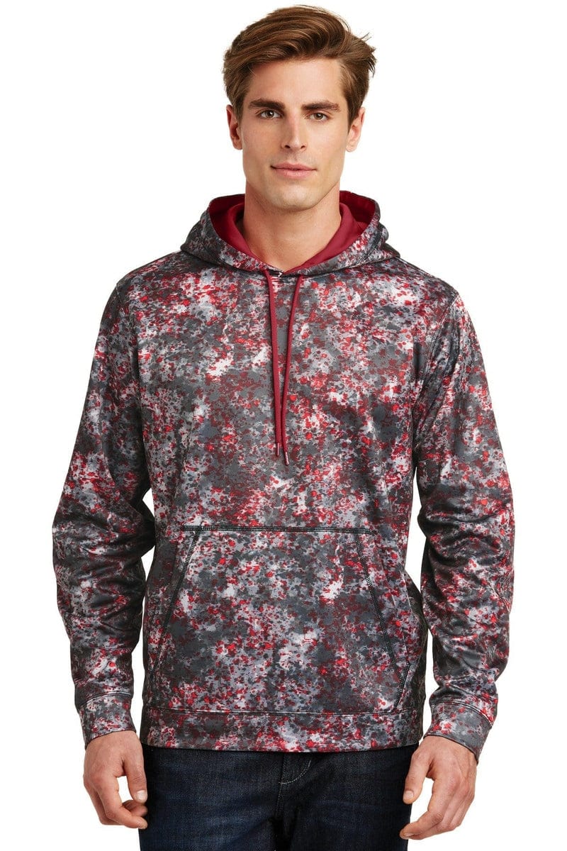 Sport-Tek Sport-Wick Mineral Freeze Fleece Hooded Pullover. ST230 in 