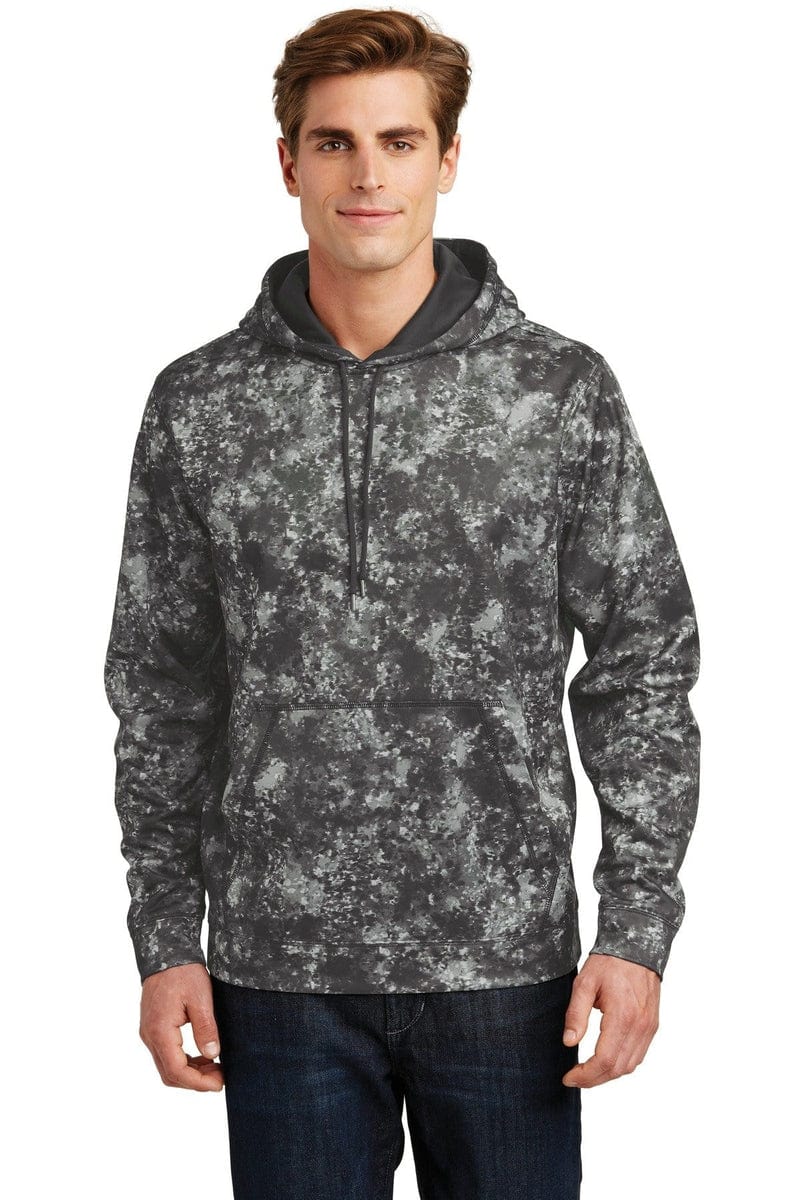 Sport-Tek Sport-Wick Mineral Freeze Fleece Hooded Pullover. ST230 in 