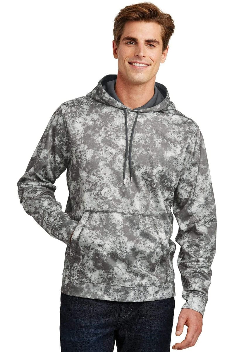 Sport-Tek Sport-Wick Mineral Freeze Fleece Hooded Pullover. ST230 in 