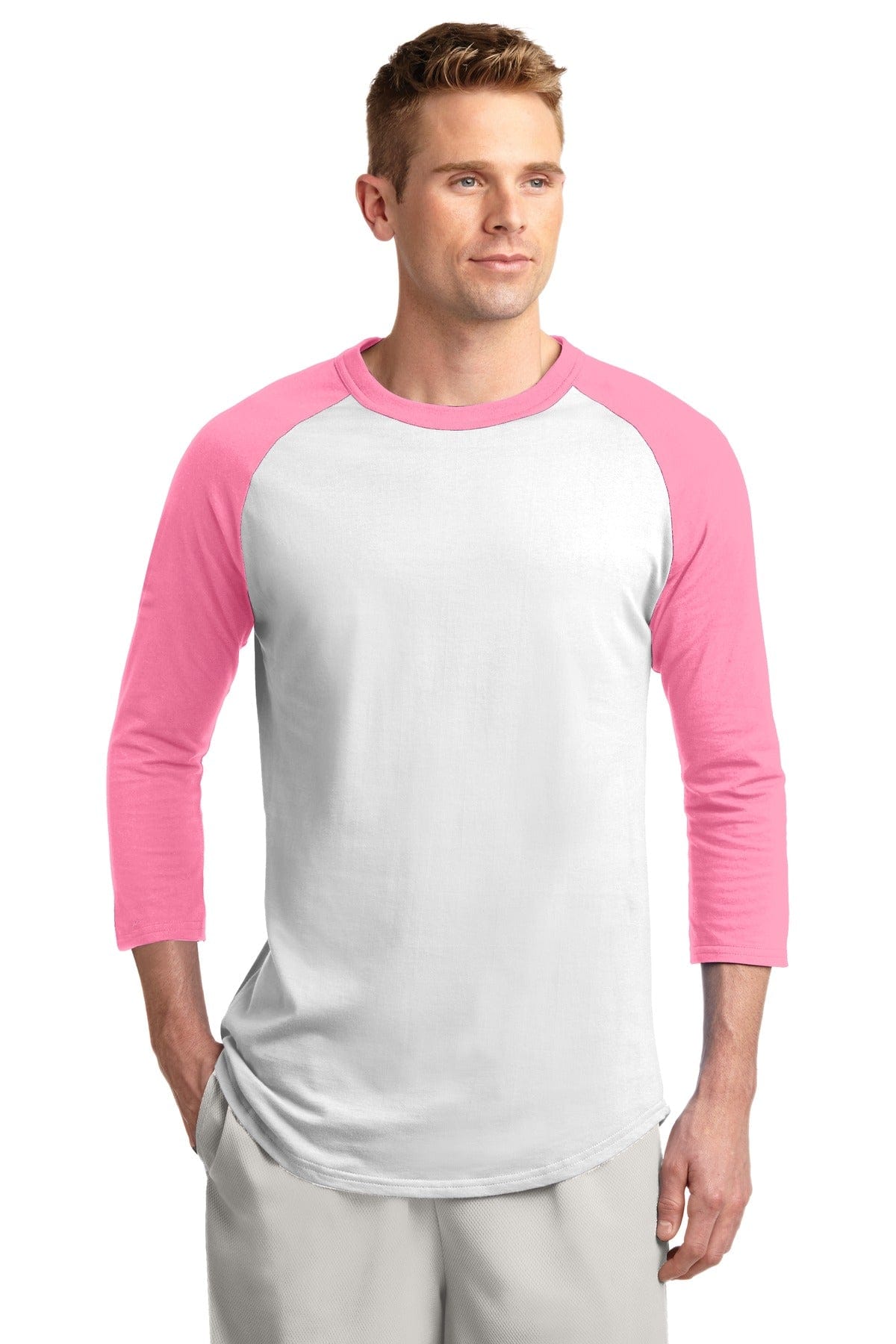 Sport-Tek T200 Colorblock Raglan Jersey in 