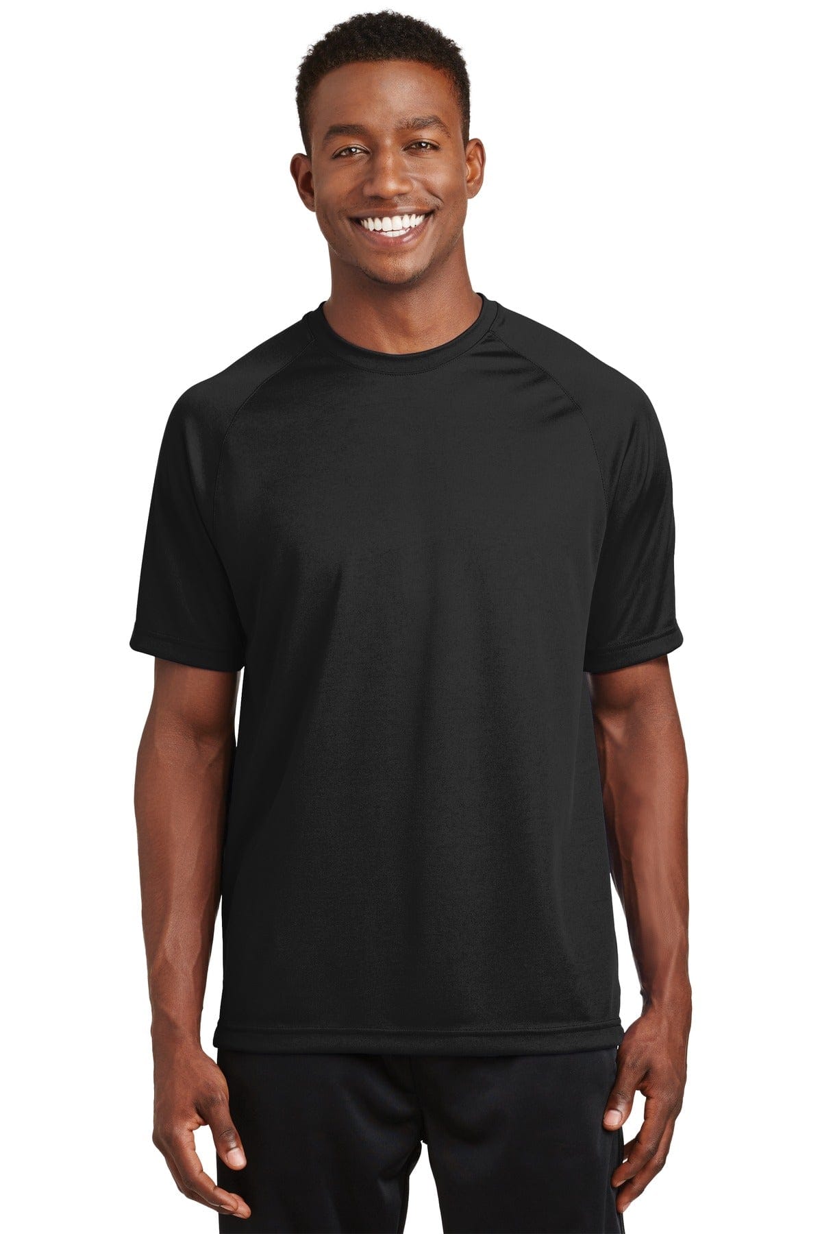Sport-Tek Activewear XS / Black Sport-Tek T473 Dry Zone Short Sleeve Raglan T-Shirt
