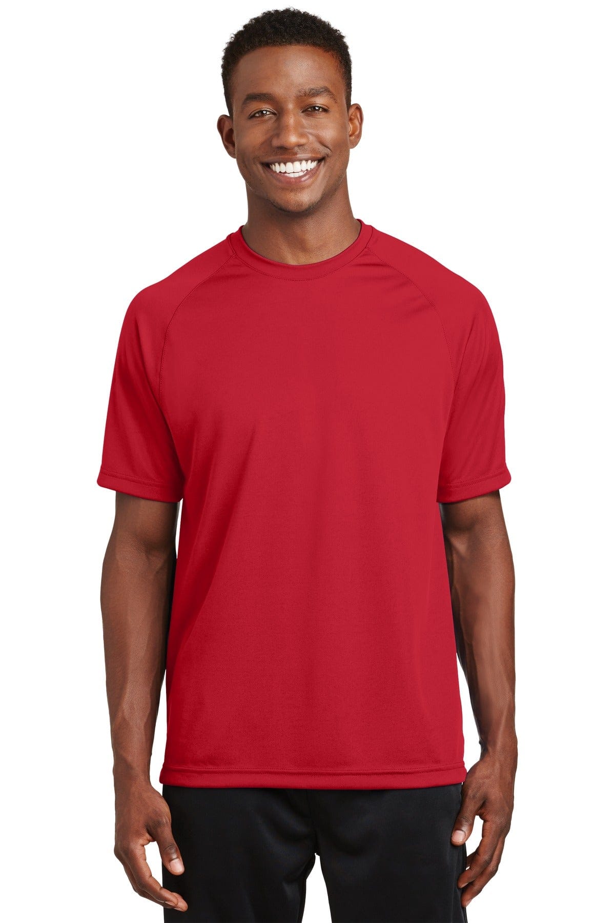 Sport-Tek Activewear XS / True Red Sport-Tek T473 Dry Zone Short Sleeve Raglan T-Shirt