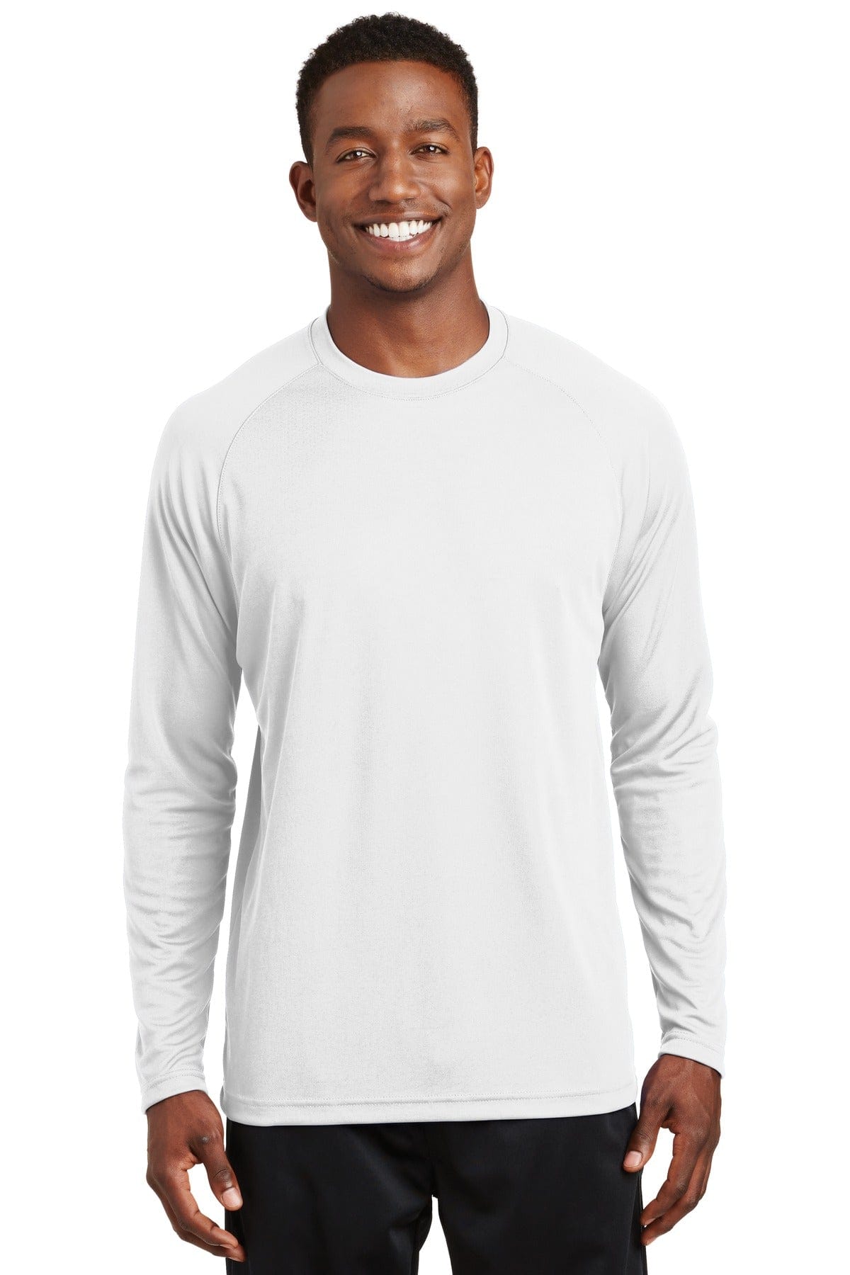 Sport-Tek T-Shirts XS / White Sport-Tek T473LS Dry Zone Long Sleeve Raglan T-Shirt