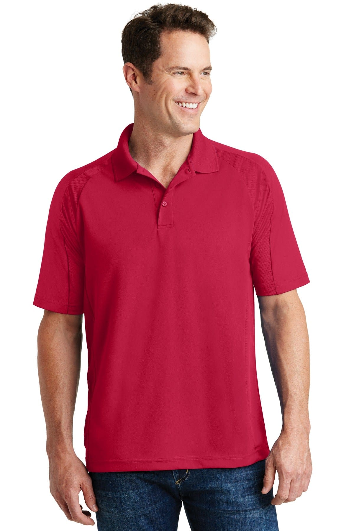 Sport-Tek Polos/Knits XS / Engine Red Sport-Tek T474 Dri-Mesh Pro Polo