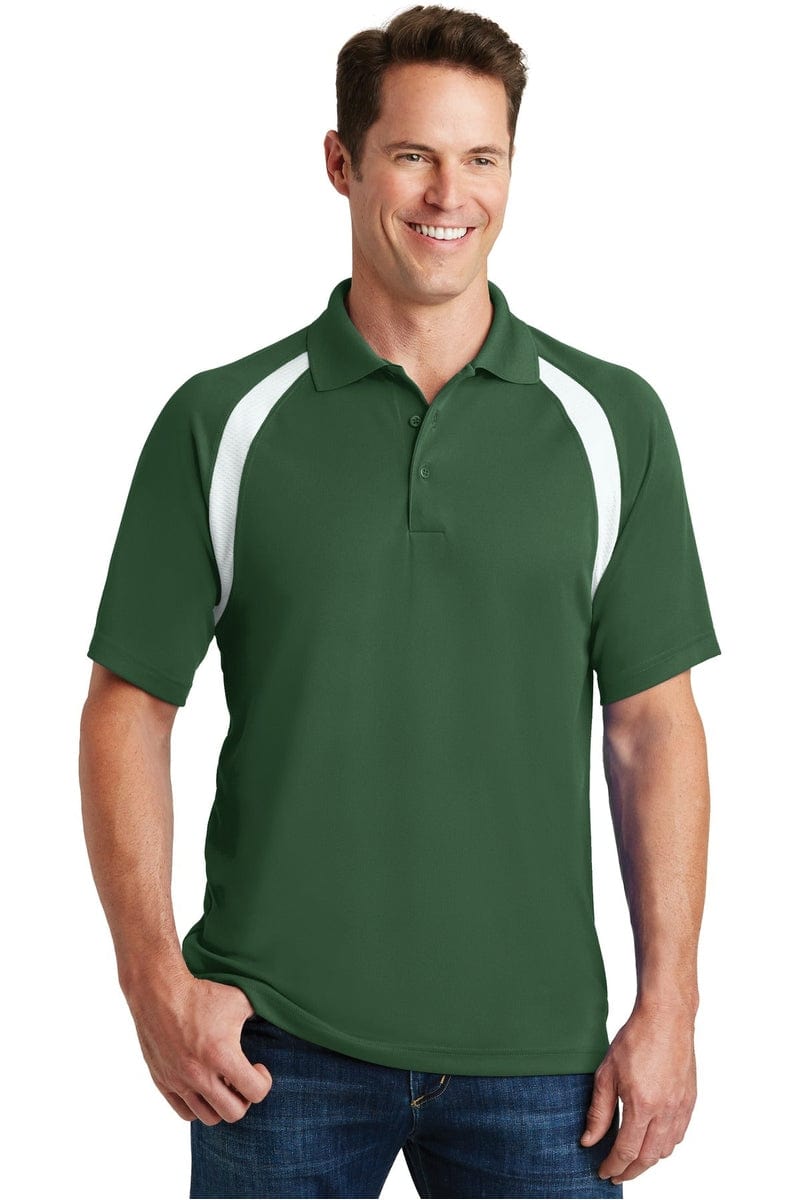 Sport-Tek T476 Dry Zone Colorblock Raglan Polo in 