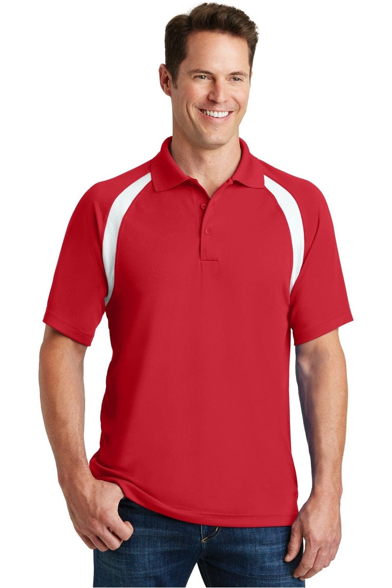 Sport-Tek T476 Dry Zone Colorblock Raglan Polo in 