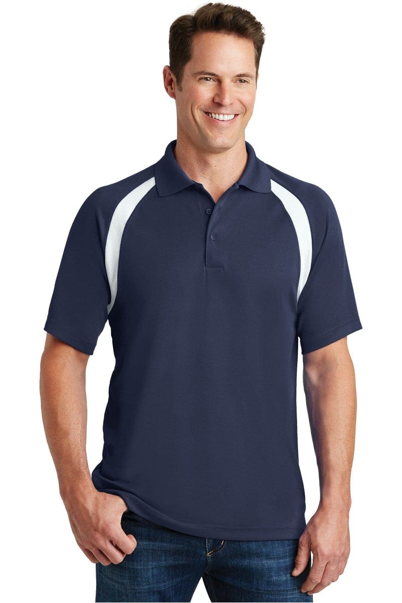 Sport-Tek T476 Dry Zone Colorblock Raglan Polo in 