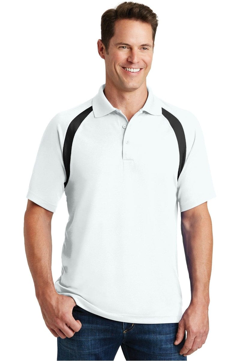 Sport-Tek T476 Dry Zone Colorblock Raglan Polo in 