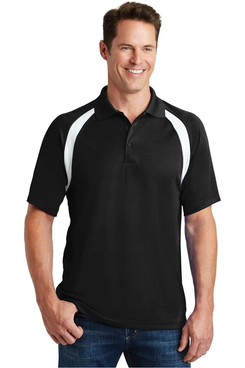 Sport-Tek T476 Dry Zone Colorblock Raglan Polo in 