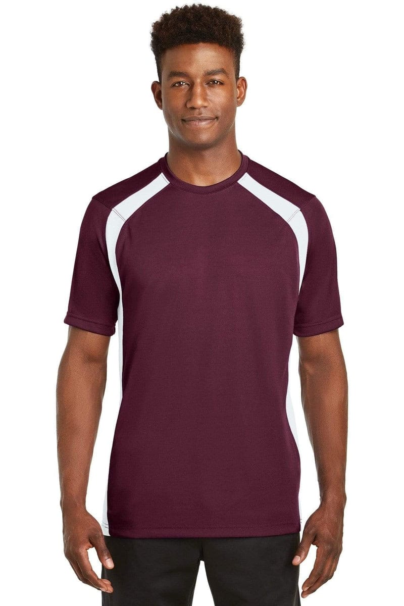 Sport-Tek T478 Dry Zone Colorblock Crew in 