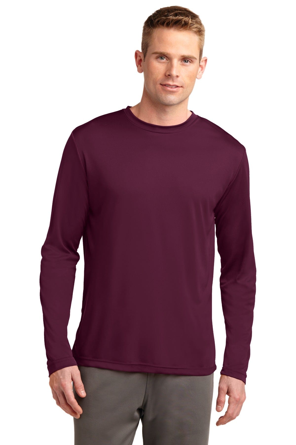 Sport-Tek TST350LS Long-Sleeve Men's Tee in 