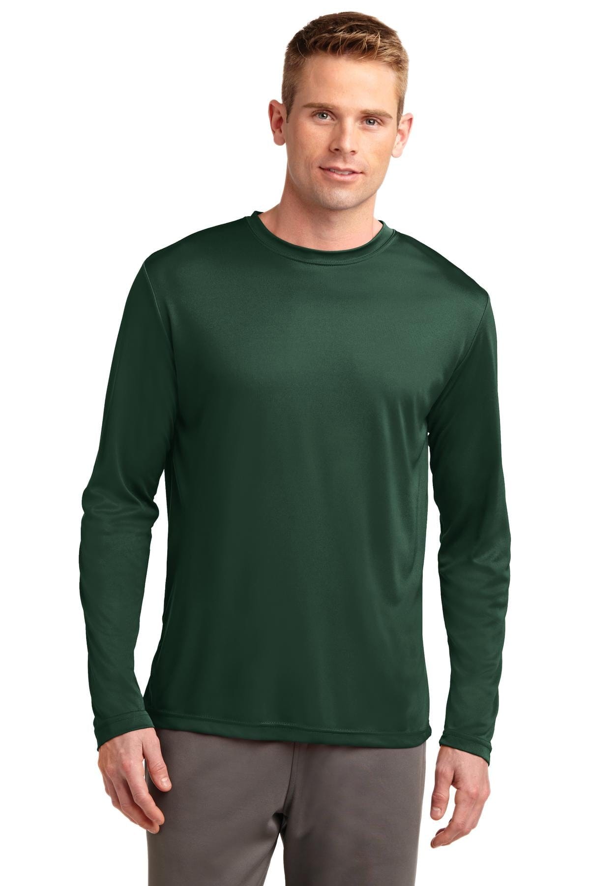Sport-Tek T-Shirts LT / Forest Green Sport-Tek TST350LS Long-Sleeve Men's Tee