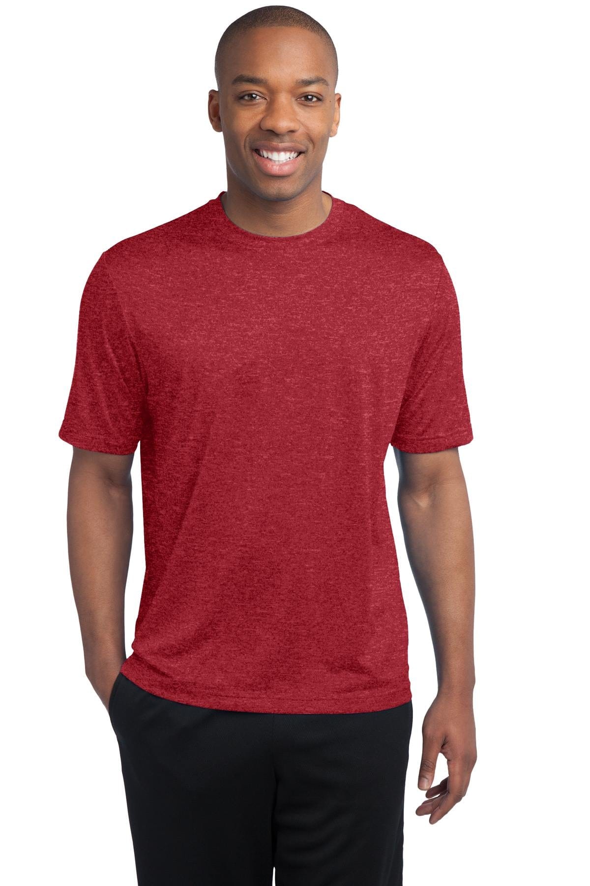 Sport-Tek T-Shirts LT / Scarlet Heather Sport-Tek TST360 Tall Heather Contender Tee