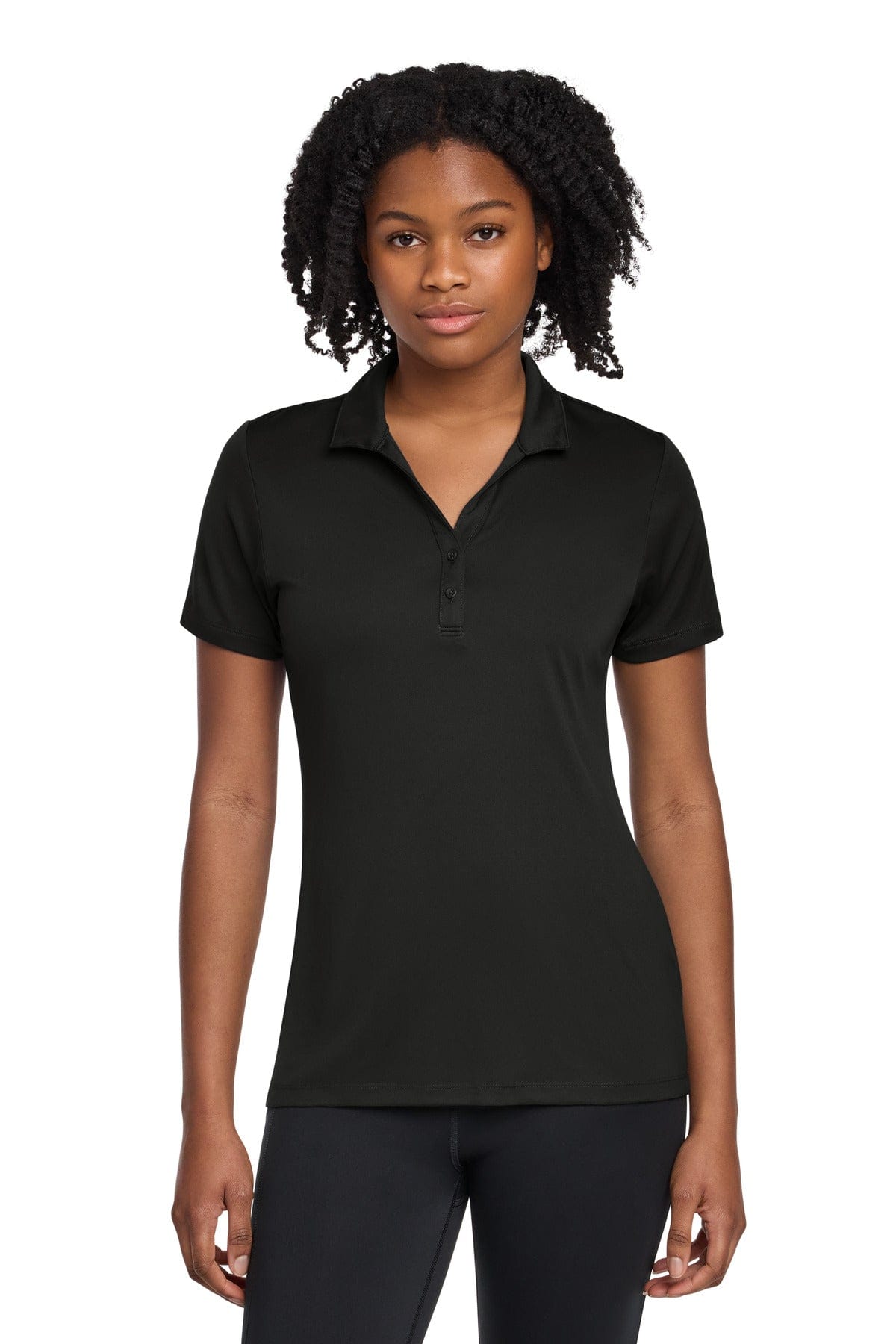 Sport-Tek ® Women's PosiCharge ® Re-Compete Polo LST725 in Black