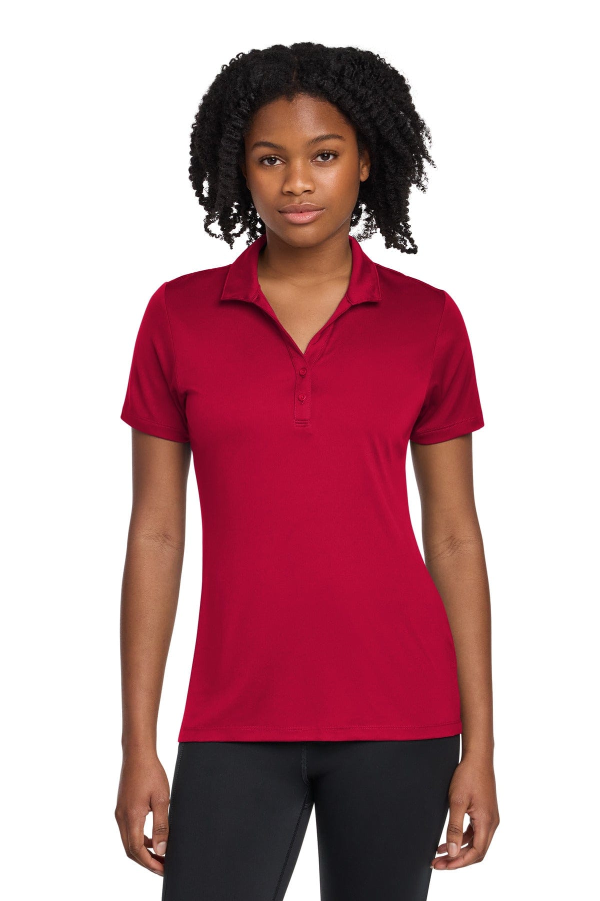 Sport-Tek ® Women's PosiCharge ® Re-Compete Polo LST725 in Deep Red