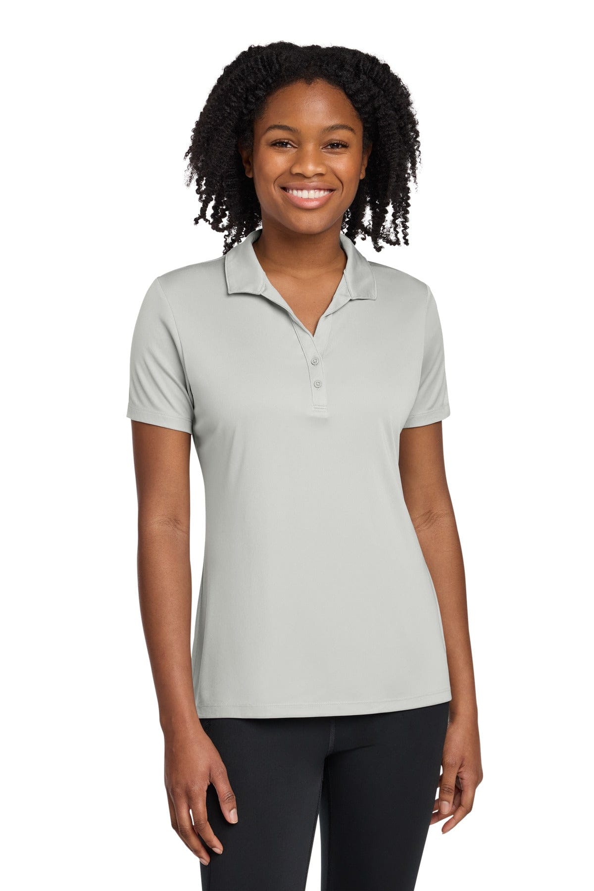 Sport-Tek ® Women's PosiCharge ® Re-Compete Polo LST725 in Silver