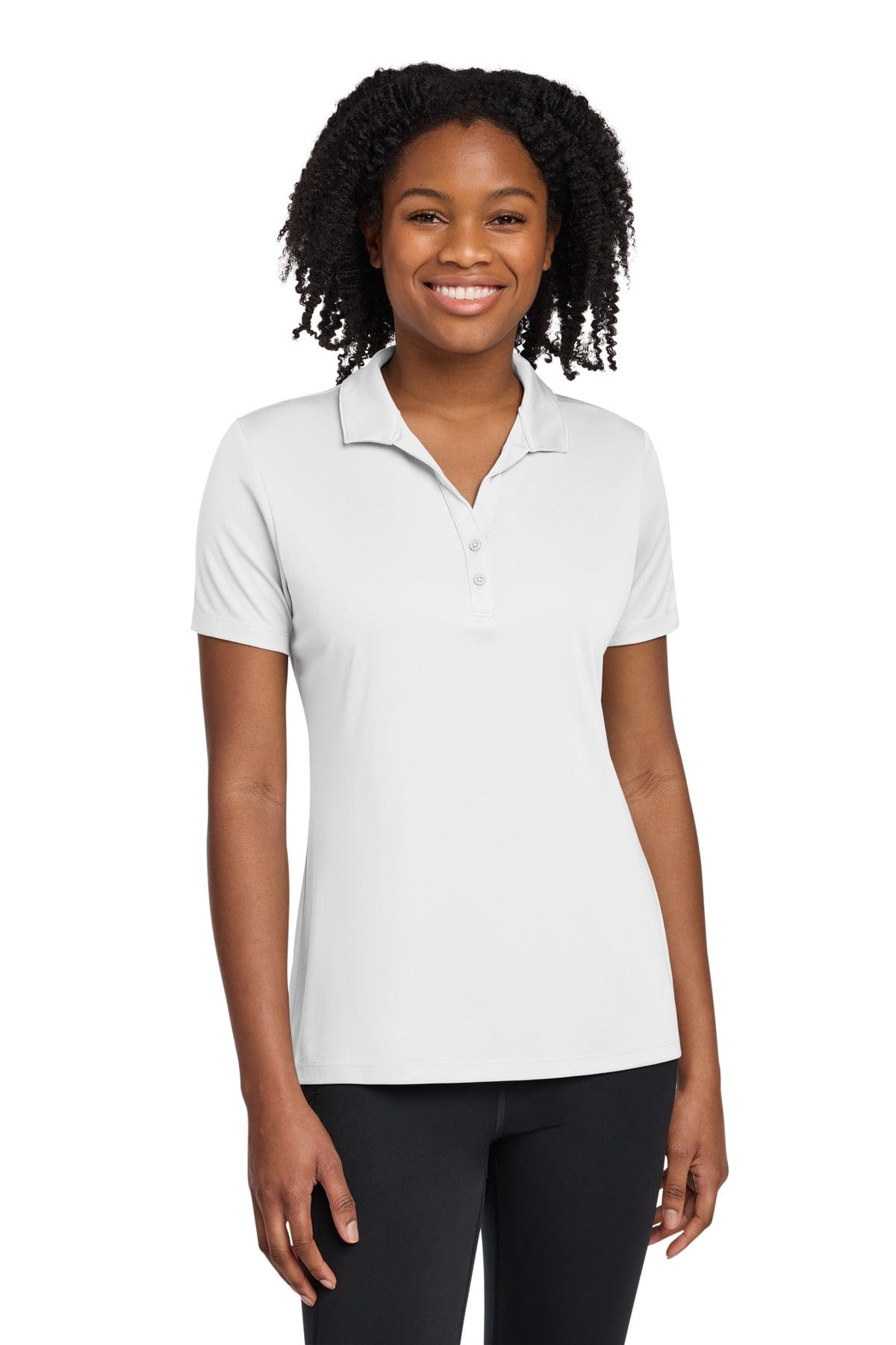 Sport-Tek ® Women's PosiCharge ® Re-Compete Polo LST725 in White