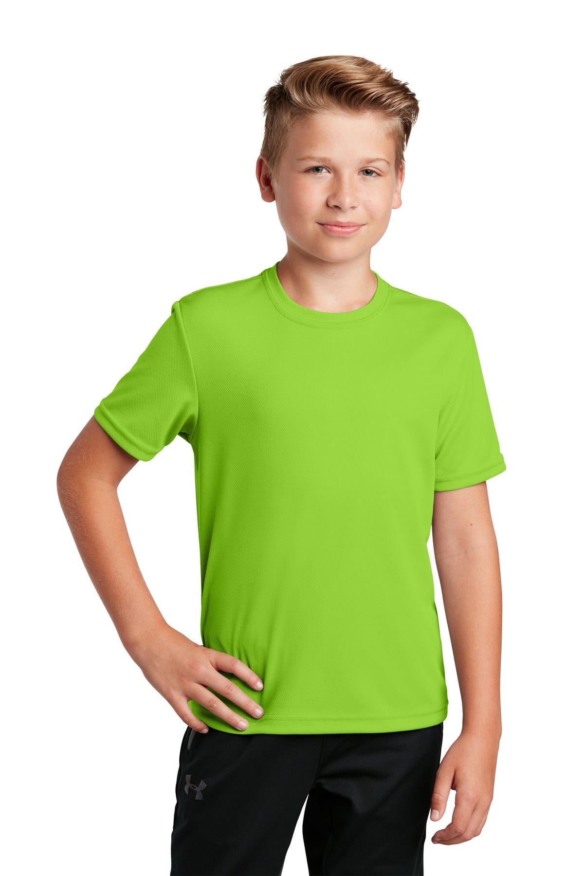 Sport-Tek YST340 Youth PosiCharge RacerMesh Tee in 