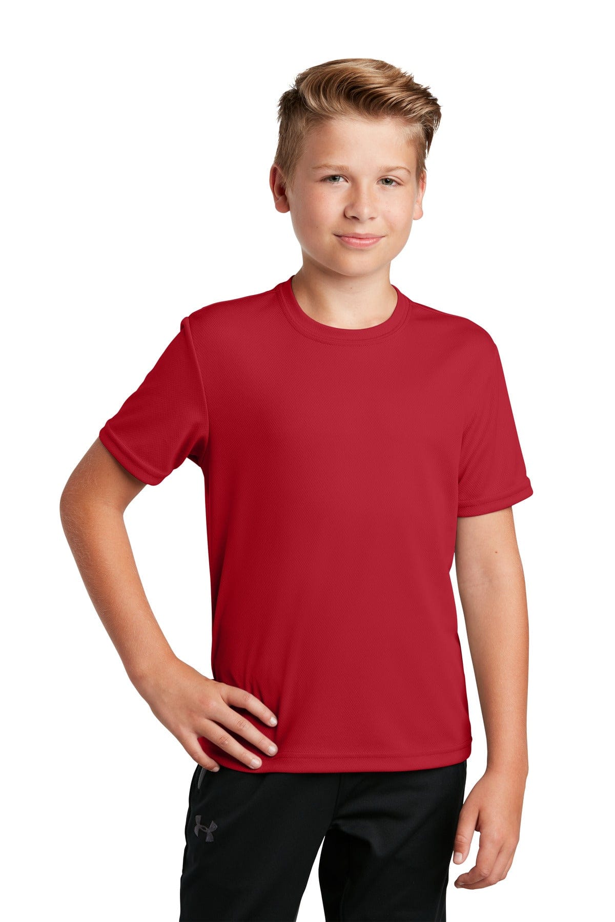 Sport-Tek YST340 Youth PosiCharge RacerMesh Tee in 