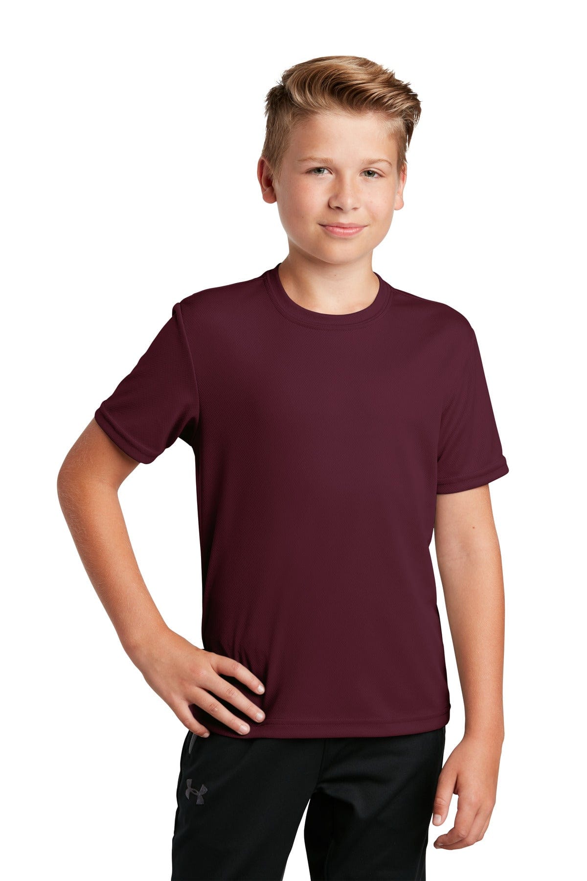 Sport-Tek YST340 Youth PosiCharge RacerMesh Tee in 