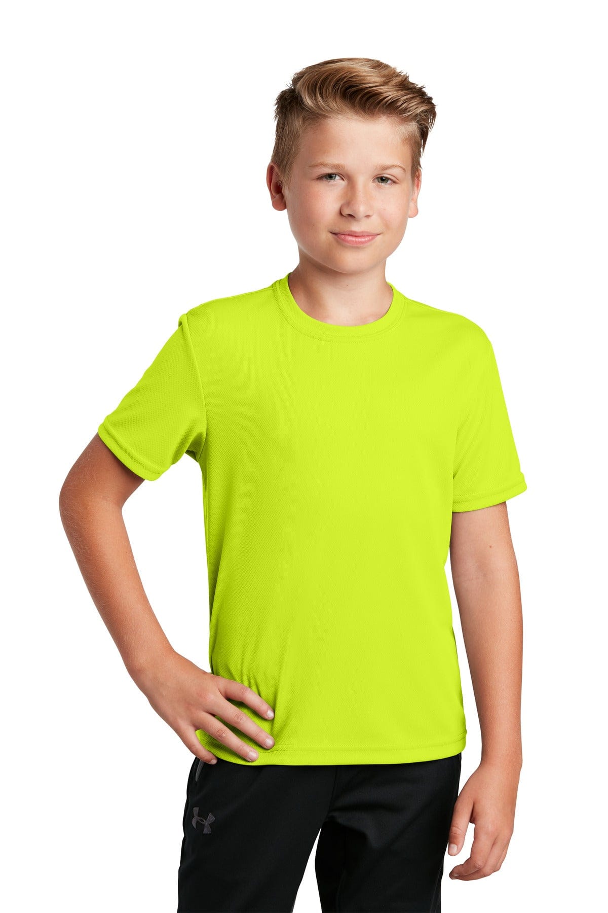 Sport-Tek YST340 Youth PosiCharge RacerMesh Tee in 