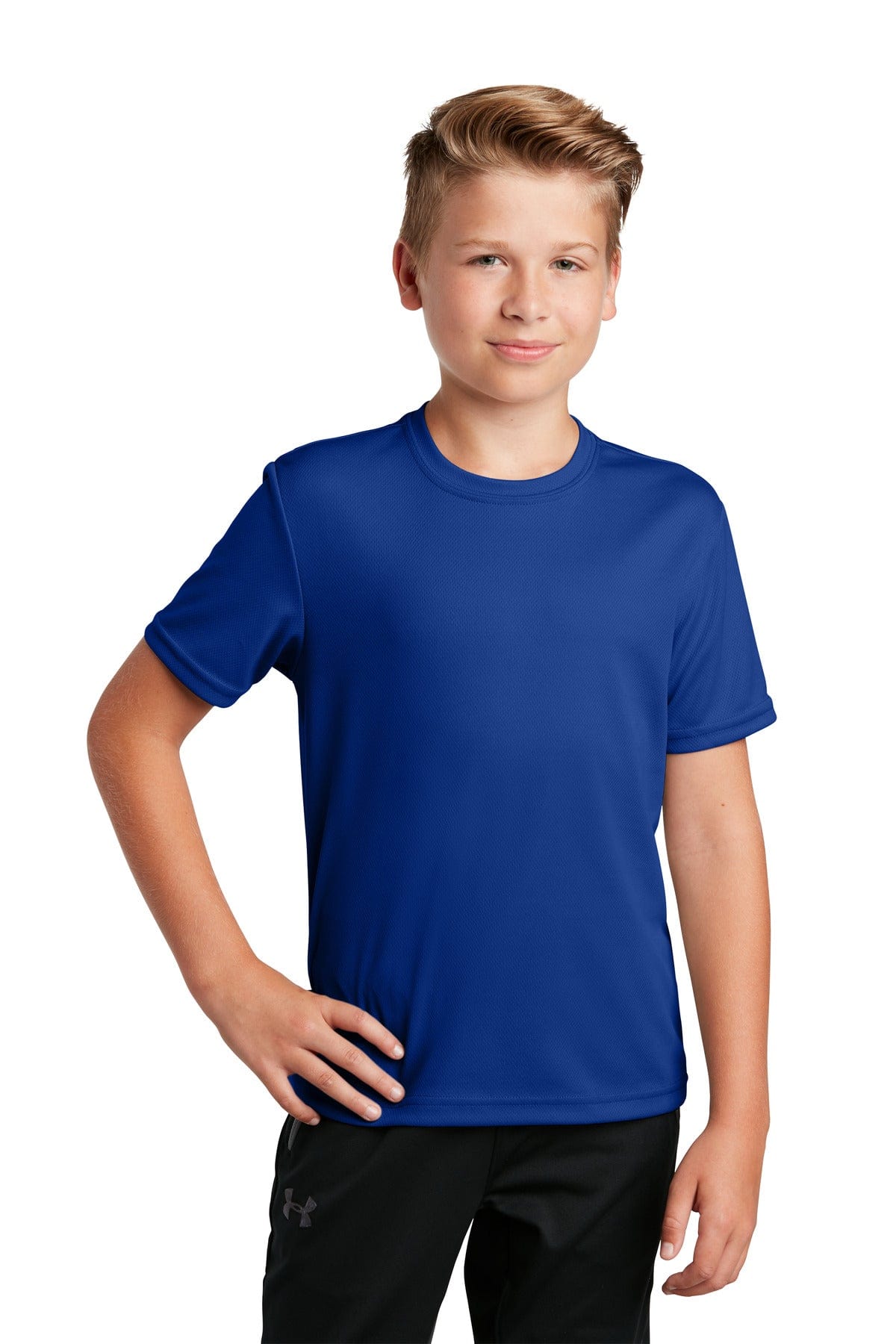 Sport-Tek YST340 Youth PosiCharge RacerMesh Tee in 