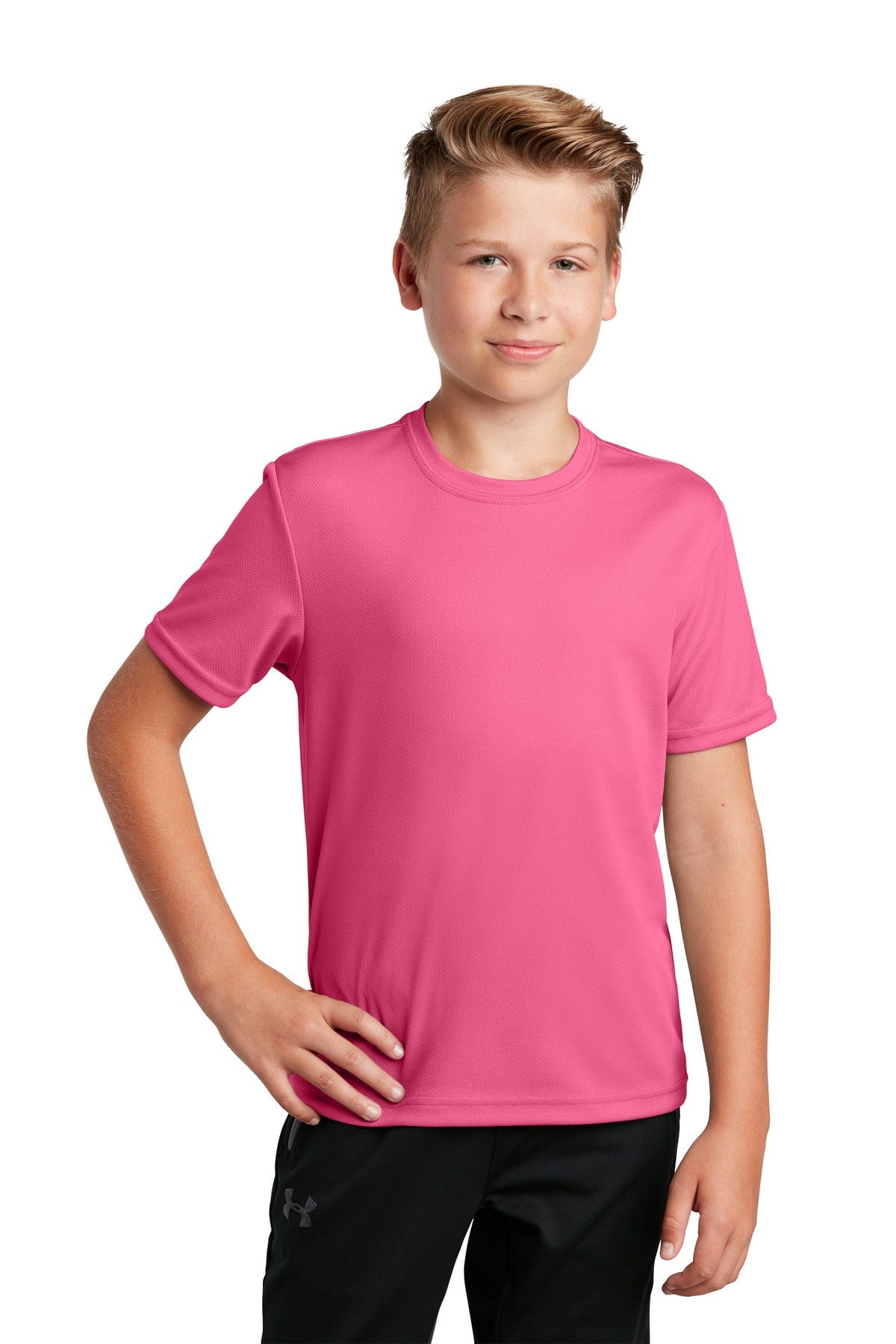Sport-Tek YST340 Youth PosiCharge RacerMesh Tee in 